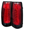 1992 - 1999 Chevy Suburban LED Tail Lights - Red/Smoke