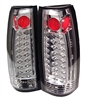 1992 - 1999 GMC Suburban LED Tail Lights - Chrome