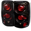 2000 - 2006 Chevy Tahoe (Lift Gate) Euro Style Tail Lights - Black