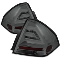 2006 - 2013 Chevy Impala LED Tail Lights - Smoke