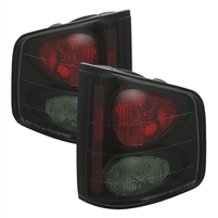 1994 - 2004 Chevy S-10 Euro Style Tail Lights - Black/Smoke