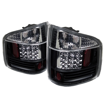 1994 - 2004 Chevy S-10 LED Tail Lights - Black