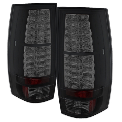 2007 - 2014 Chevy Tahoe LED Tail Lights - Black/Smoke