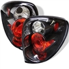 2001 - 2007 Chrysler Town & Country Euro Style Tail Lights - Black