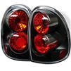 1996 - 2000 Chrysler Town & Country Euro Style Tail Lights - Black
