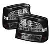 2009 - 2010 Dodge Charger LED Tail Lights - Black