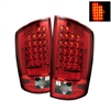 2007 - 2008 Dodge Ram 1500 LED Tail Lights - Red/Clear
