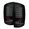 2007 - 2009 Dodge Ram 2500 LED Tail Lights - Black/Smoke