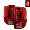 2009 - 2018 Dodge Ram 1500 LED Tail Lights - Red/Clear