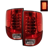 2009 - 2018 Dodge Ram 1500 LED Tail Lights - Red/Clear