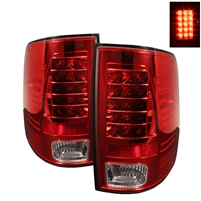 2010 - 2018 Dodge Ram 2500 LED Tail Lights - Red/Clear