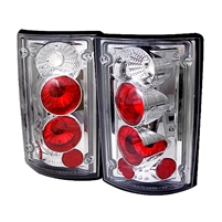 1995 - 2006 Ford Econoline Van Euro Style Tail Lights - Chrome