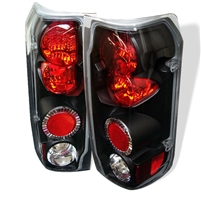 1988 - 1991 Ford Bronco Euro Style Tail Lights - Black