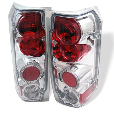 1992 - 1996 Ford Bronco Euro Style Tail Lights - Chrome