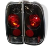 1999 - 2004 Ford Super Duty Euro Style Tail Lights - Black