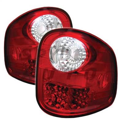 1997 - 2003 Ford F-150 Flareside LED Tail Lights - Red/Clear