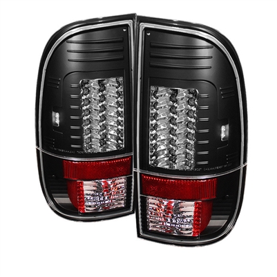 1997 - 2003 Ford F-150 Styleside Version 2 LED Tail Lights - Black