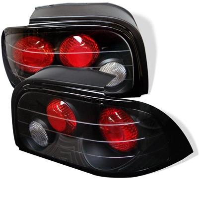 1994 - 1995 Ford Mustang Euro Style Tail Lights - Black