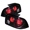 1996 - 1998 Ford Mustang Euro Style Tail Lights - Black