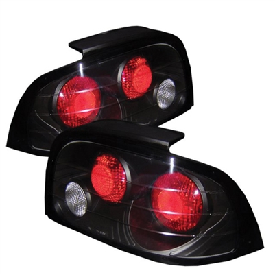 1996 - 1998 Ford Mustang Euro Style Tail Lights - Black