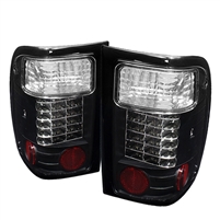 2001 - 2003 Ford Ranger LED Tail Lights - Black