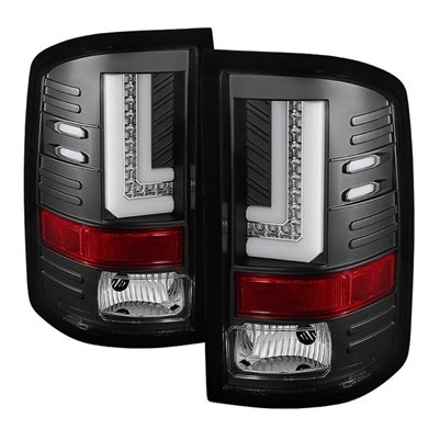 2014 - 2018 GMC Sierra 1500 LED Tail Lights - Black