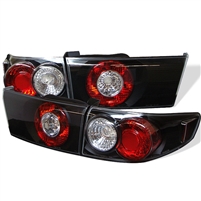 2003 - 2005 Honda Accord 4Dr Euro Style Tail Lights - Black