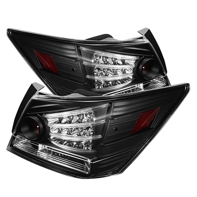 2008 - 2012 Honda Accord 4DR LED Tail Lights - Black