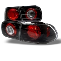 1992 - 1995 Honda Civic 2DR / 4DR Euro Style Tail Lights - Black