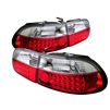 1992 - 1995 Honda Civic HB LED Tail Lights - Red/Clear