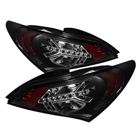 2010 - 2012 Hyundai Genesis Coupe LED Tail Lights - Black