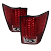2007 - 2010 Jeep Grand Cherokee LED Tail Lights - Red/Clear