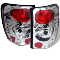 1999 - 2004 Jeep Grand Cherokee Euro Style Tail Lights - Chrome