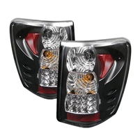 1999 - 2004 Jeep Grand Cherokee LED Tail Lights Version 2 - Black