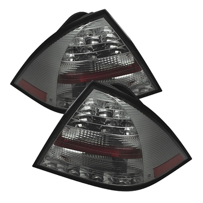 2005 - 2007 Mercedes C-Class 4Dr LED Tail Lights - Smoke