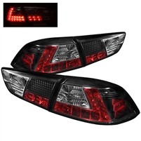 2008 - 2015 Mitsubishi EVO X LED Tail Lights - Black