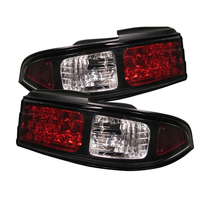 1997 - 1998 Nissan 240SX LED Tail Lights - Black