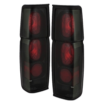 1986 - 1997 Nissan Hardbody Euro Style Tail Lights - Black/Smoke