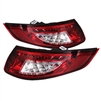 2005 - 2008 Porsche 997 LED Tail Lights - Red/Clear