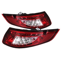 2005 - 2008 Porsche 911 LED Tail Lights - Red/Clear