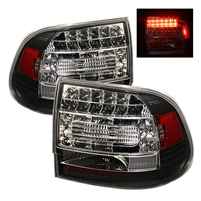 2003 - 2007 Porsche Cayenne LED Tail Lights - Black