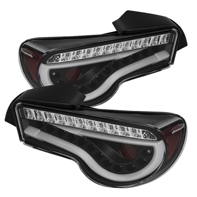 2012 - 2019 Subaru BRZ Light Bar LED Tail Lights - Black