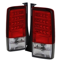 2004 - 2007 Scion xB Version 2 LED Tail Lights - Red/Clear