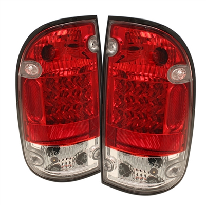 1995 - 2000 Toyota Tacoma LED Tail Lights - Red/Clear