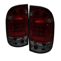 1995 - 2000 Toyota Tacoma LED Tail Lights - Red/Smoke