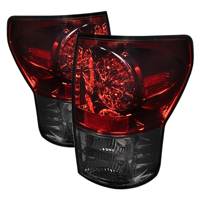 2007 - 2013 Toyota Tundra LED Tail lights - Red/Smoke