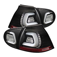 2006 - 2009 Volkswagen Golf HB LED Tail Lights - Black