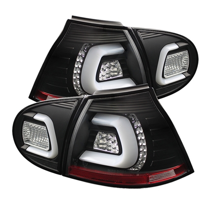 2006 - 2009 Volkswagen Golf HB LED Tail Lights - Black