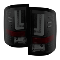 2015 - 2019 GMC Sierra HD LED Tail Lights - Black/Smoke