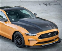 2018 - 2023 Ford Mustang 3" Cowl Carbon Fiber Hood - TruFiber